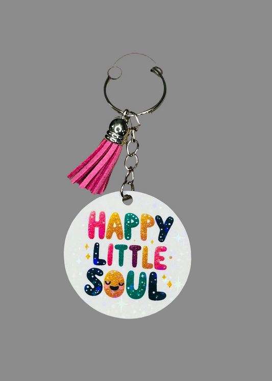 Happy little soul keychain